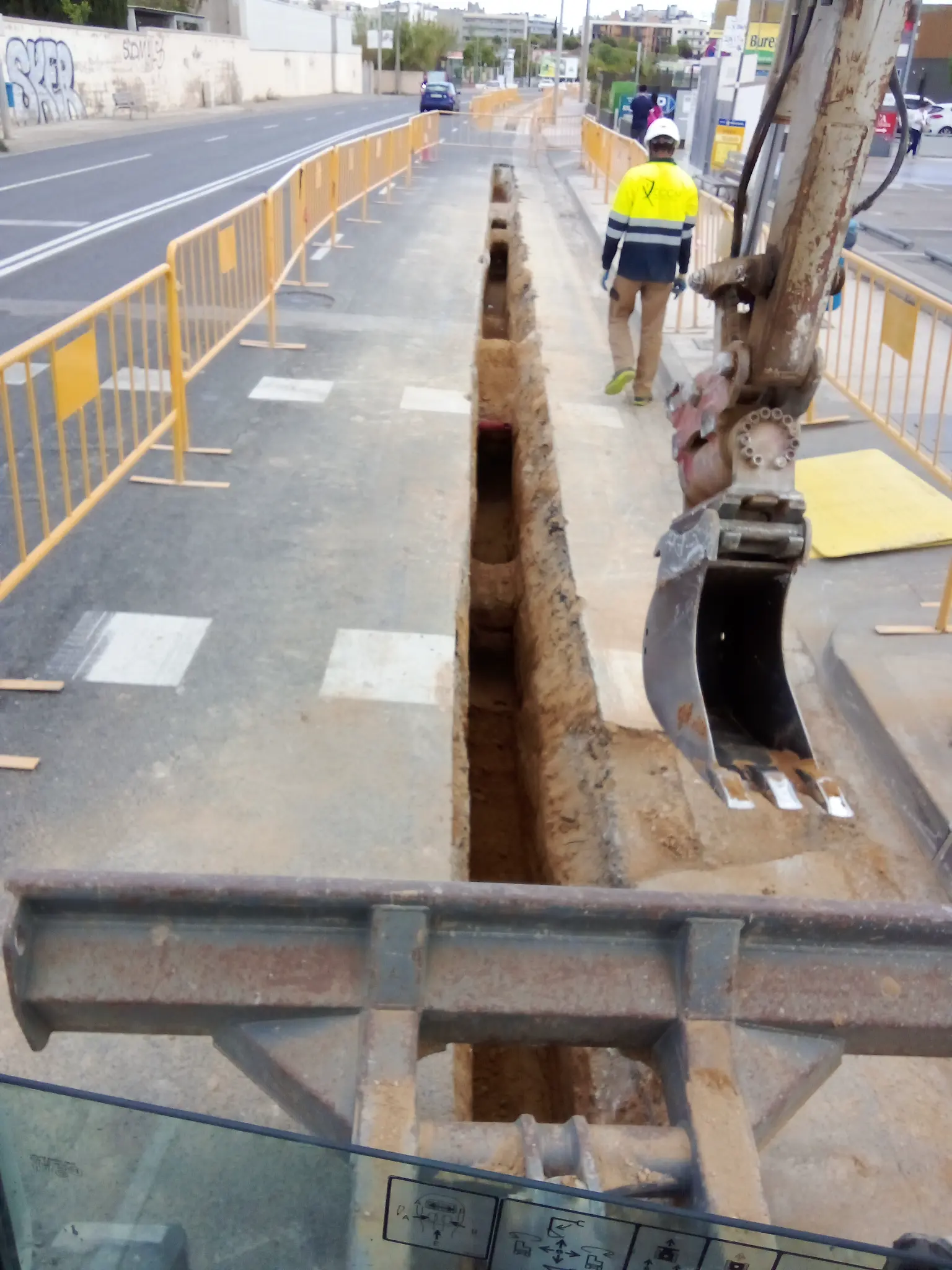 Obra civil en acción